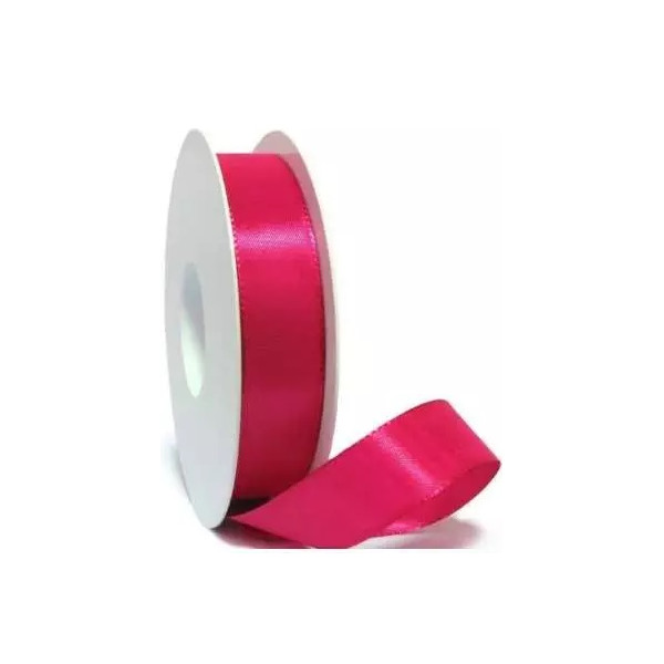 Nastro Doppio Raso Fucsia largo 6 mm e lungo 50 metri