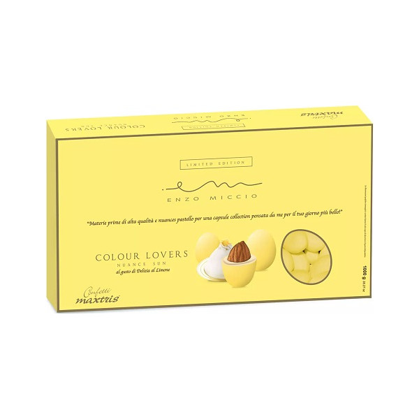Maxtris Nuance Sun Enzo Miccio gusto delizia al limone, confetti gialli Maxtris