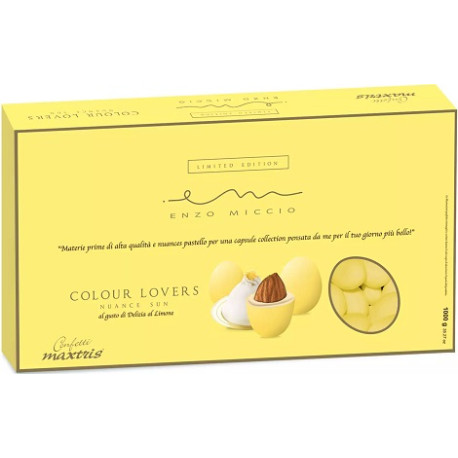 Maxtris Nuance Sun Enzo Miccio gusto delizia al limone, confetti gialli Maxtris Maxtris Nuance Sun Enzo Miccio gusto delizia al limone, confetti gialli Maxtris