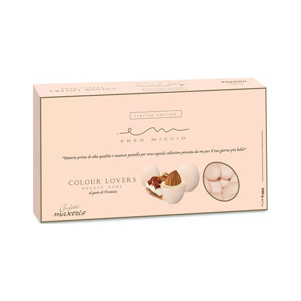 Maxtris Nuance Nude Enzo Miccio gusto Tiramisù, confetti rosa Maxtris