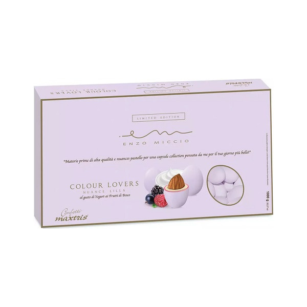 Maxtris Nuance Lilla Enzo Miccio gusto Frutti di Bosco, confetti lilla Maxtris