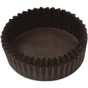 2500 Pirottini Tartelletta bassa marrone in carta forno diametro 4 cm altezza 1,5 cm