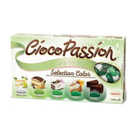 Confetti Ciocopassion Selection Color Verde di Crispo da 1 Kg
