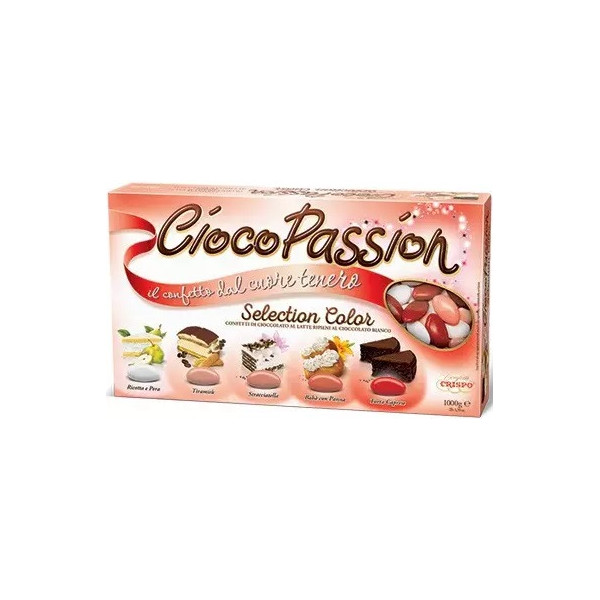 Confetti Ciocopassion Selection Color Rossi di Crispo da 1 Kg