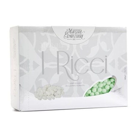 Confetti Mimose o Riccetti di zucchero verde da Maxtris in confezione da 1 Kg Confetti Mimose o Riccetti di zucchero verde da Maxtris in confezione da 1 Kg