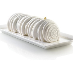 Stampo Tronchetto di Lana lungo 24,5 cm, largo 9,5 cm, alto 7,7 cm in silicone grigio da Silikomart