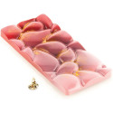 CH008 Goccia T: Stampo in Tritan per 3 Tavolette di Cioccolato con decoro a goccia da Silikomart