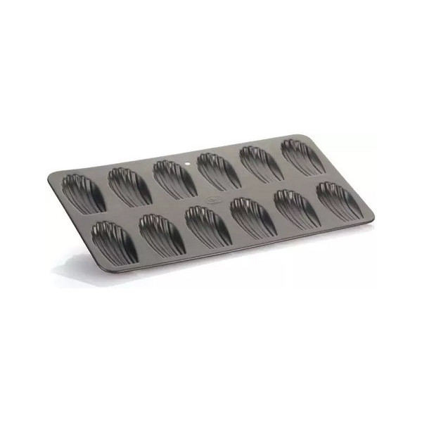 Stampo 12 maddalene o Madeleines da 7 cm, teglia in alluminio antiaderente da Vespa dolci forme