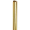 Set 12 Candeline Mezzo Stelo Oro: candele lunghe 6 cm colore oro da Wilton