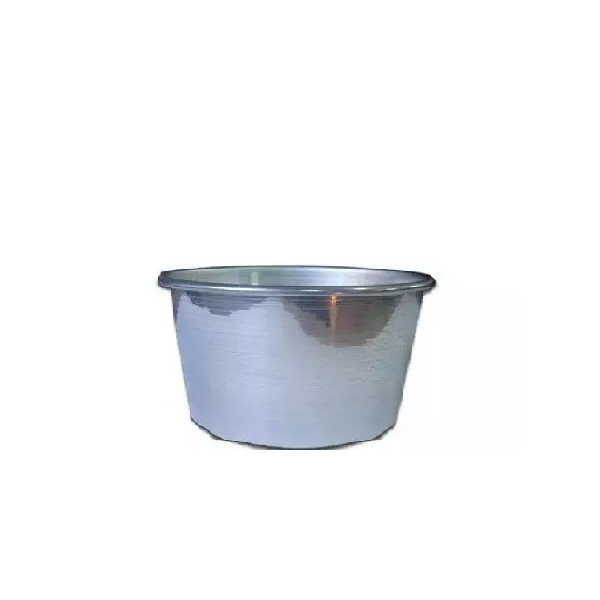 Stampo Panettone Basso o stampo Canasta o stampo Panettone Gastronomico in alluminio di diametro 14 cm