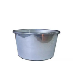 Stampo Panettone Basso o stampo Canasta o stampo Panettone Gastronomico in alluminio di diametro 16 cm