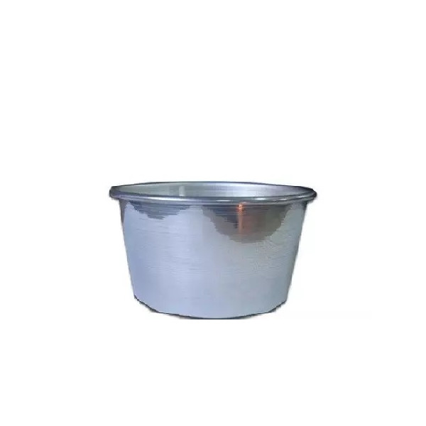 Stampo Panettone Basso o stampo Canasta o stampo Panettone Gastronomico in alluminio di diametro 16 cm