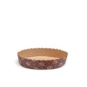 Stampo crostata in carta da forno marrone di ø15,5 cm per mini tortine da 100 g