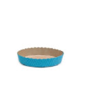 Stampo crostata in carta da forno blu di ø15,5 cm per torte da 300 g