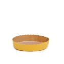 Stampo crostata in carta da forno gialla di ø15,5 cm per mini tortine di 300 g