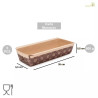 5 Stampi Plum Cake in carta da forno da 26 cm per torte da 500 g