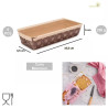5 Stampi Plum Cake in carta da forno da 16,5 cm per torte da 250 g 5 Stampi Plum Cake in carta da forno da 16,5 cm per torte da 250 g