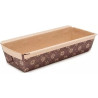 5 Stampi Plum Cake in carta da forno da 26 cm per torte da 500 g 5 Stampi Plum Cake in carta da forno da 26 cm per torte da 500 g