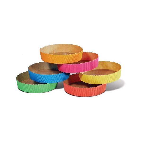 Kit 25 stampi crostatine in carta forno in colori assortiti da 15,5 cm