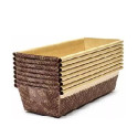 50 Stampi plum-cake in carta da forno da 15x6,5xh5 cm per torte da 200 g