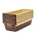50 Stampi plum-cake in carta da forno da 16,5x6,5xh5 cm per torte da 200 g