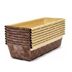 50 Stampi Plum Cake in carta da forno da 15,5 cm per torte da 200 g