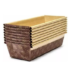 50 Stampi Plum Cake in carta da forno da 20 cm per torte da 300 g