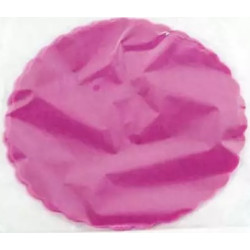 Velo Tulle Orlato Fucsia in confezione da 50 veli di diametro 24 cm