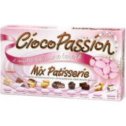 1 Kg Confetti Ciocopassion Mix Patisserie Rosa ai gusti dei dolci di pasticceria in confezione da 1 Kg di Crispo