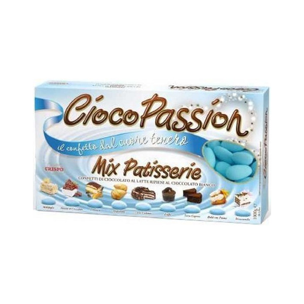 Confetti Ciocopassion Mix Patisserie celeste ai gusti dei dolci di pasticceria in confezione da 1 Kg di Crispo