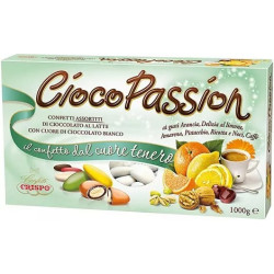 Confetti Ciocopassion Gusti Assortiti Bianchi in confezione da 1 Kg di Crispo