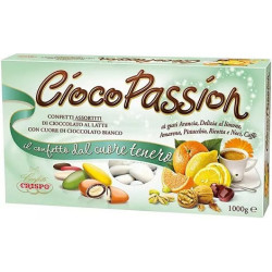 Confetti Ciocopassion Gusti Assortiti Bianchi in confezione da 1 Kg di Crispo
