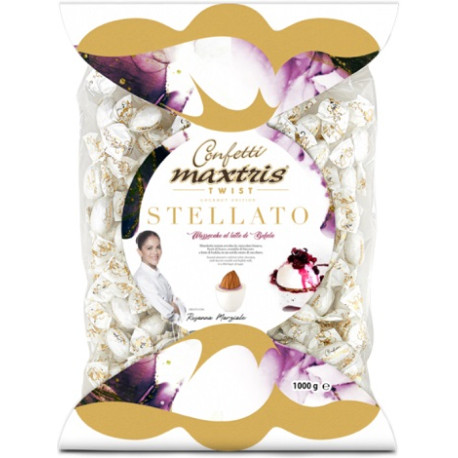 Stellato Mozzacake Twist confetti Maxtris incartati in busta da 1 Kg Stellato Mozzacake Twist confetti Maxtris incartati in busta da 1 Kg
