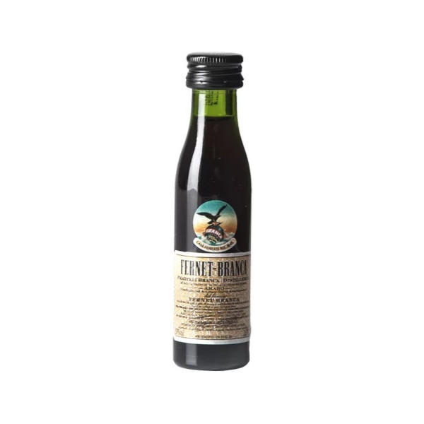 Fernet Branca Mignon 5 cl: amaro alle erbe in bottiglia di vetro mignon da 5 cl