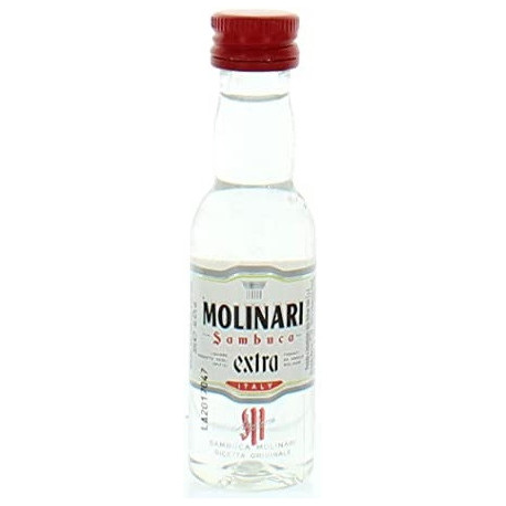 Sambuca Molinari Extra Mignon 3cl 42% –  Liquore all'Anice Stellato ed Erbe di Alta Qualità