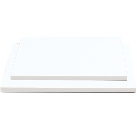 Base bianca per torta o vassoio sotto-torta rettangolare bianco, cakeboard bianco lato 30x40 cm o 60x40 cm ed altezza 1,2 cm Base bianca per torta o vassoio sotto-torta rettangolare bianco, cakeboard bianco lato 30x40 cm o 60x40 cm ed altezza 1,2 cm