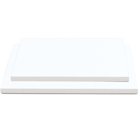 Base bianca per torta o vassoio sotto-torta rettangolare bianco, cakeboard bianco lato 30x40 cm o 60x40 cm ed altezza 1,2 cm