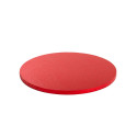 Base rossa per torta o vassoio sotto-torta tondo rosso o cakeboard rosso di diametro 25 cm da Decora
