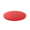 Base rossa per torta o vassoio sotto-torta tondo rosso o cakeboard rosso di diametro 30 cm da Decora