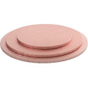Sottotorta Rigido Tondo Rosa Antico Decora – Spessore 1,2 cm, Base per Torte Ø25 / 35 cm