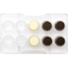 Stampo cioccolato pirottini piccoli 10 cavità ⌀25xh16 mm in policarbonato da Decora