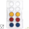 Stampo cioccolato pirottini piccoli 10 cavità ⌀25xh16 mm in policarbonato da Decora