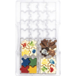 Stampo cioccolatini Puzzle in policarbonato da Decora