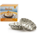 Confezione 10 formine tartelletta in alluminio o stampi tartelletta per monoporzioni da 8 cm h 2 cm, di Decora