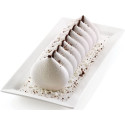 Meringa Silikomart stampo tronchetto in silicone ciuffi cremosi 25x9xh7,5 cm