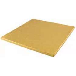 Sottotorta Rigido Quadrato Oro Silikomart – Spessore 1 cm, Formati 30×30 / 45×45 cm
