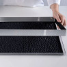Cornice Acciaio Inox 18-10 o AISI304 lunga 60 cm, larga 40 cm, alta 4 cm da Silikomart