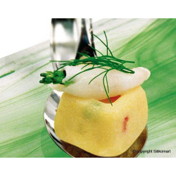 Da 3,3 a 6,2 cm square savarin Silikomart stampo silicone savarin quadrati
