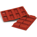 Stampo Big Lingotto Savarin o savarin rettangolari grandi 7 cm in silicone SF090 da Silikomart