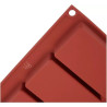 Wide Rectangle Cake: stampo Rettangolo in silicone per 7 forme rettangolari da 8,7 cm SF110 di Silikomart